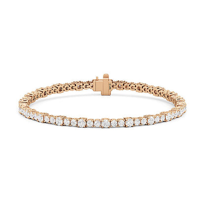 Round Sequenced Tennis Bracelet - Lotus Diamond