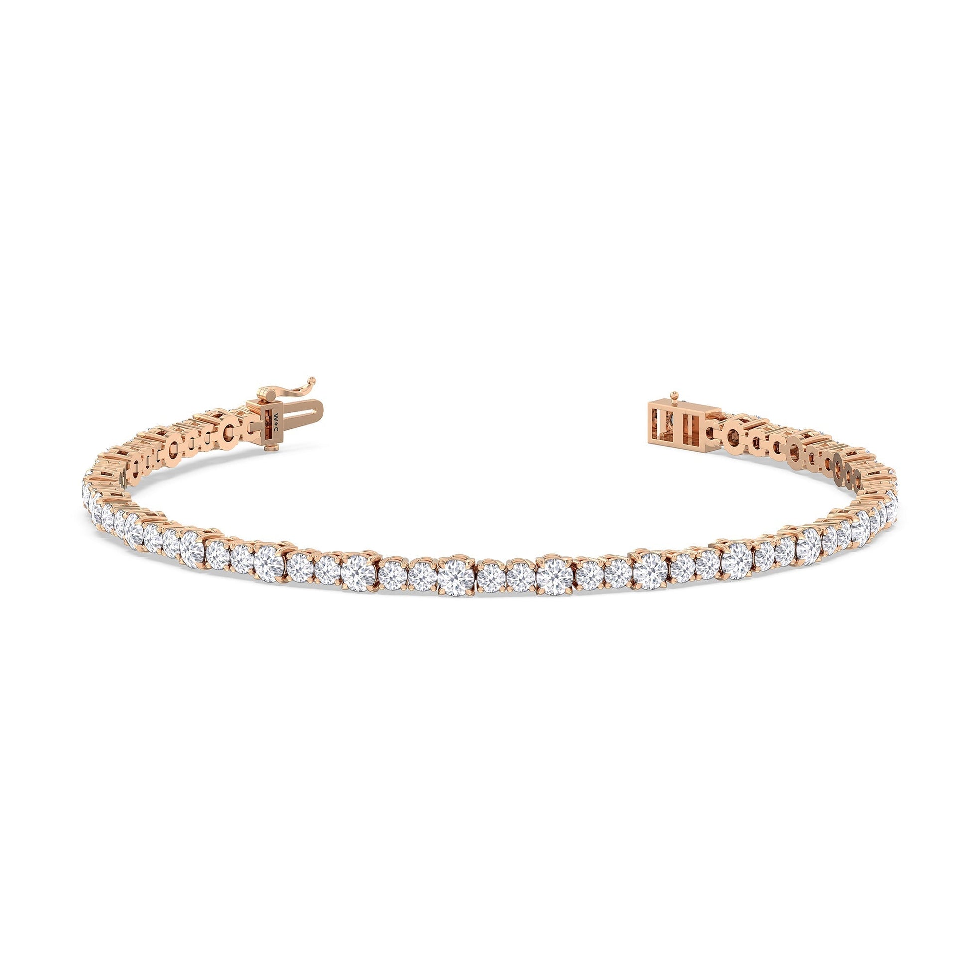 Round Sequenced Tennis Bracelet - Lotus Diamond
