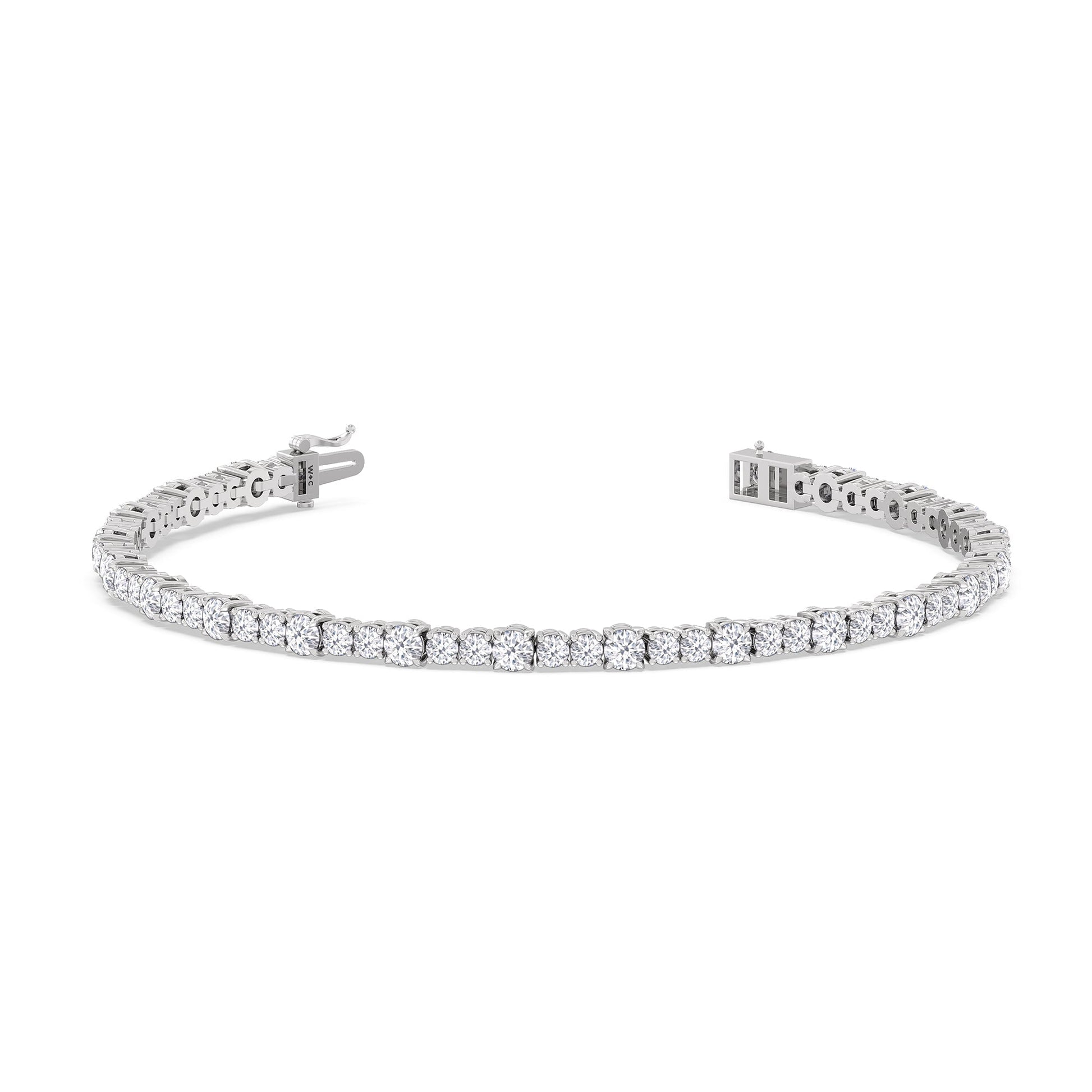 Round Sequenced Tennis Bracelet - Lotus Diamond