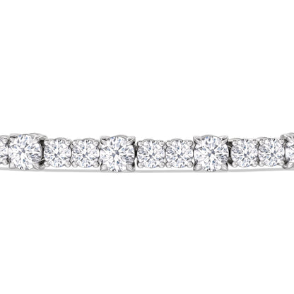 Round Sequenced Tennis Bracelet - Lotus Diamond