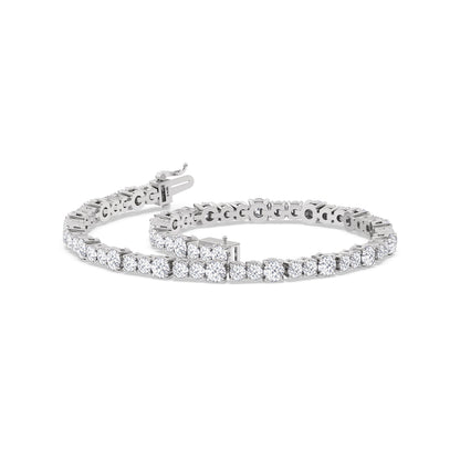 Round Sequenced Tennis Bracelet - Lotus Diamond