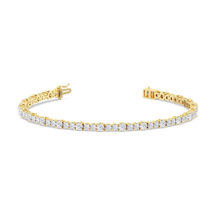 Round Sequenced Tennis Bracelet - Lotus Diamond