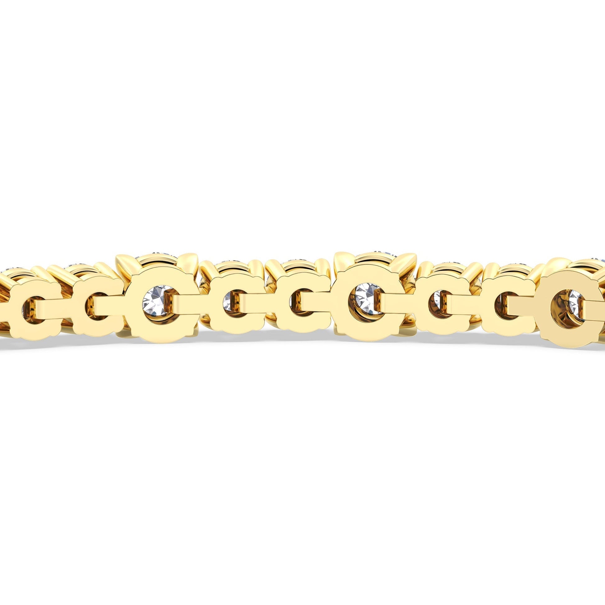 Round Sequenced Tennis Bracelet - Lotus Diamond
