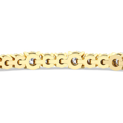 Round Sequenced Tennis Bracelet - Lotus Diamond
