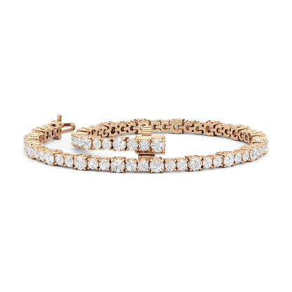 Round Sequenced Tennis Bracelet - Lotus Diamond