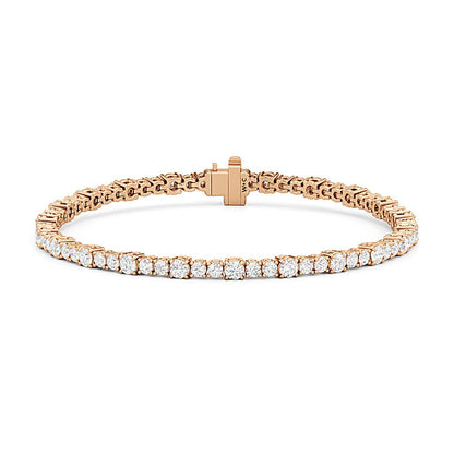 Round Sequenced Tennis Bracelet - Lotus Diamond