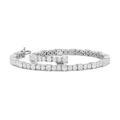 Round Sequenced Tennis Bracelet - Lotus Diamond