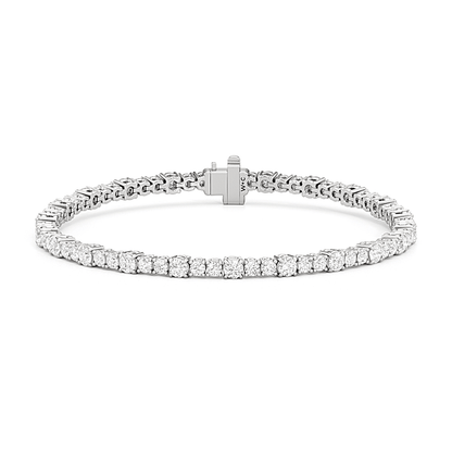 Round Sequenced Tennis Bracelet - Lotus Diamond