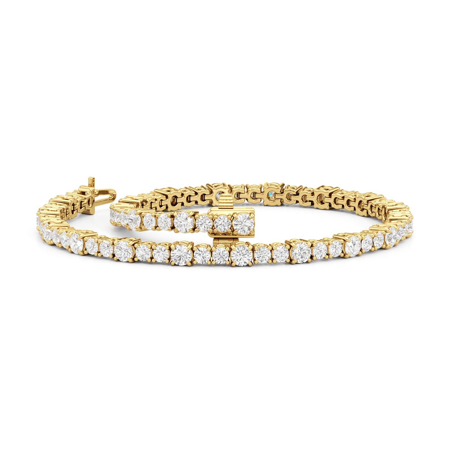 Round Sequenced Tennis Bracelet - Lotus Diamond