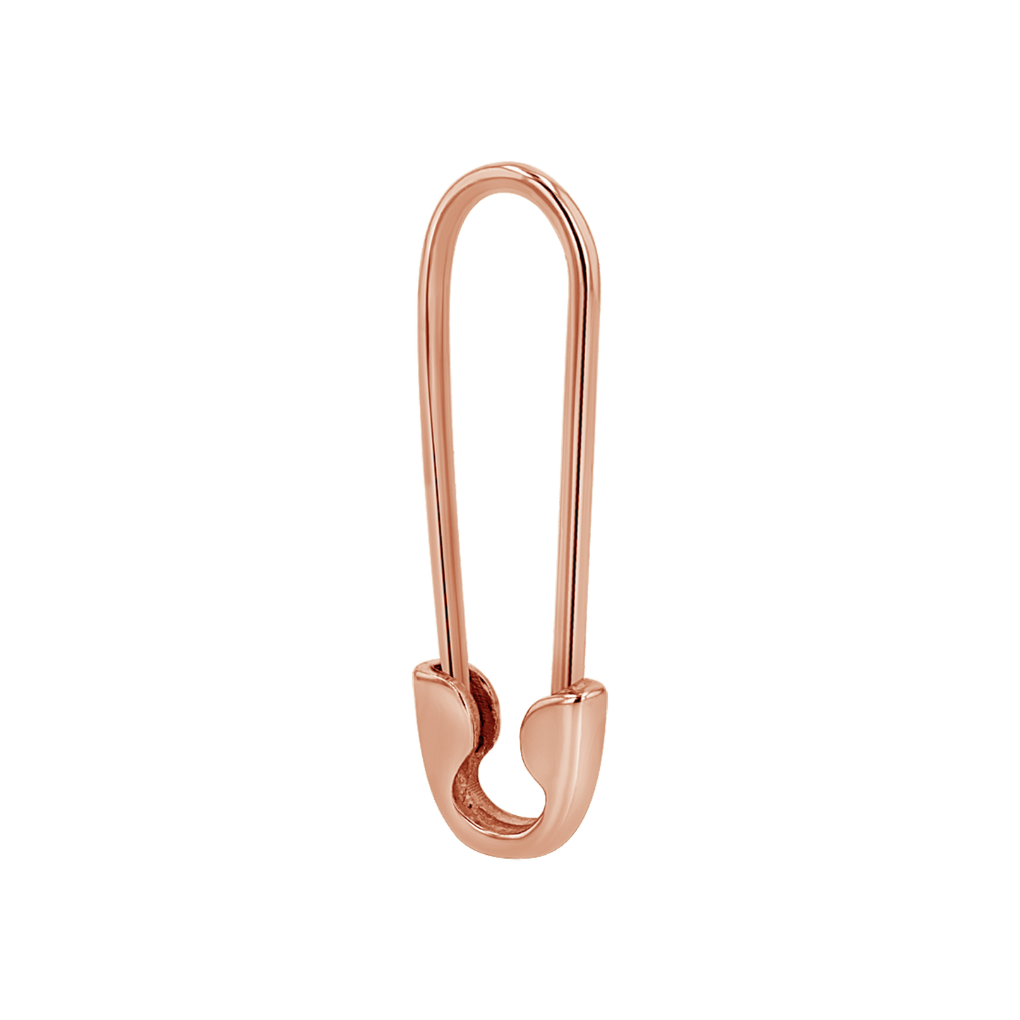 Safety Pin Earrings - Lotus Diamond