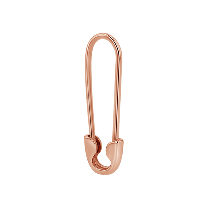Safety Pin Earrings - Lotus Diamond