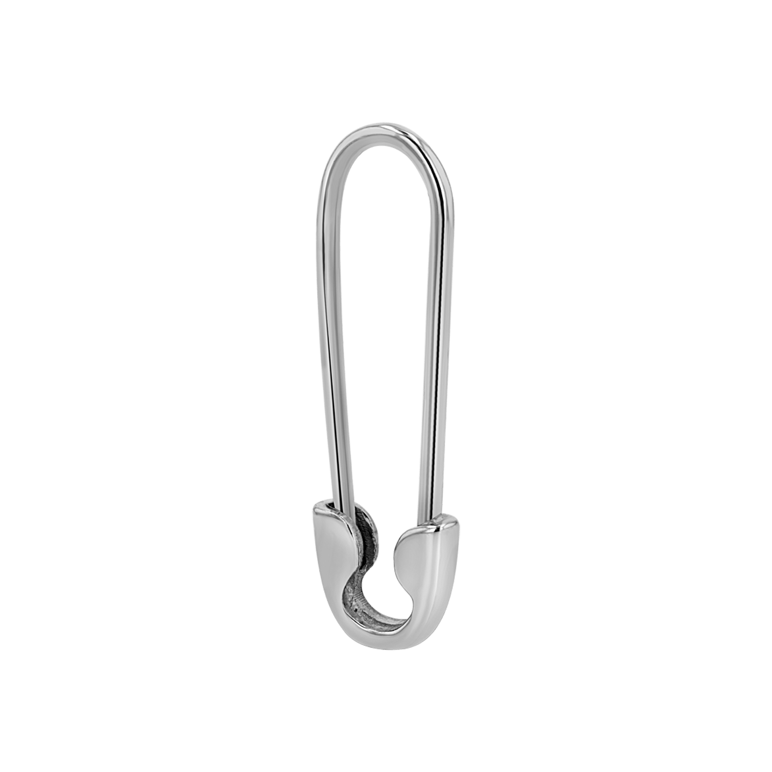 Safety Pin Earrings - Lotus Diamond