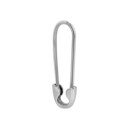 Safety Pin Earrings - Lotus Diamond