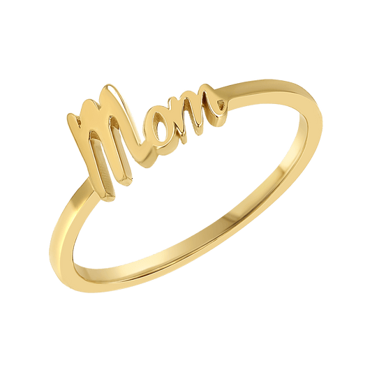Script Mom Ring - Lotus Diamond