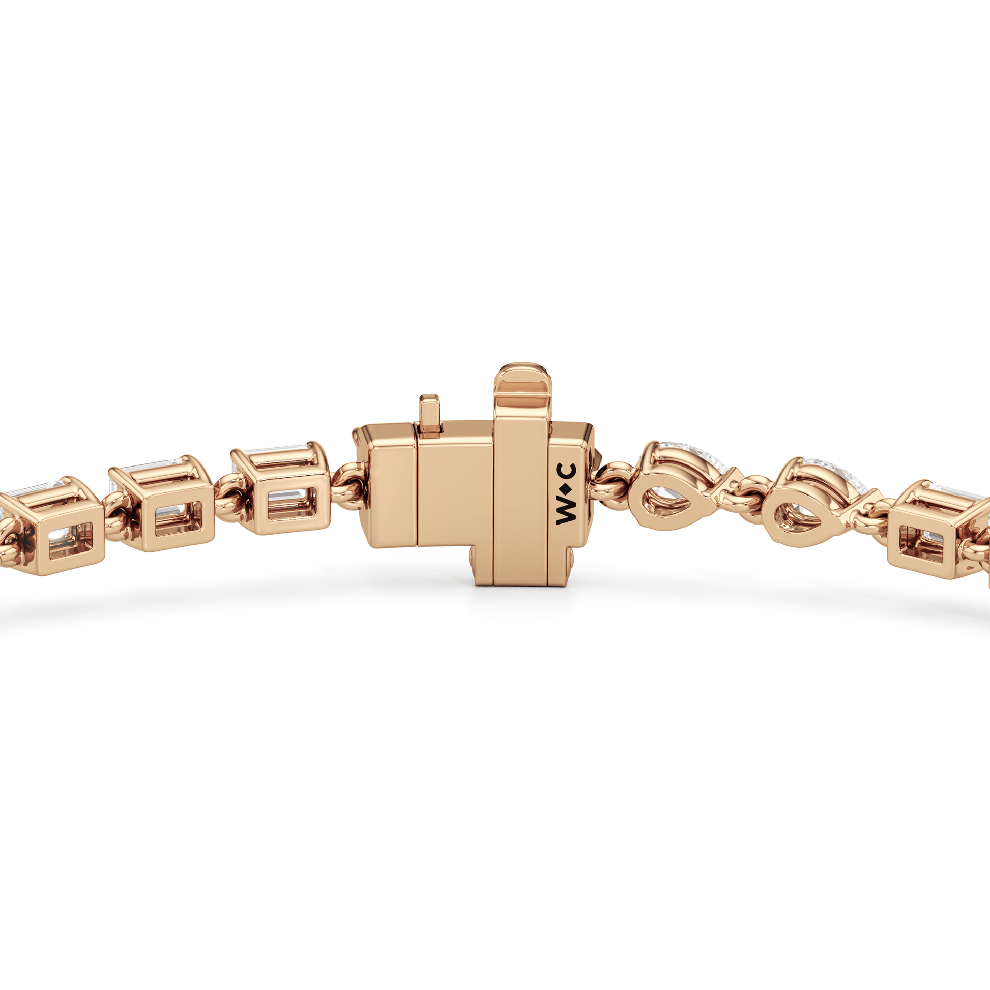 Sequenced Pear and Emerald Tennis Bracelet - Lotus Diamond