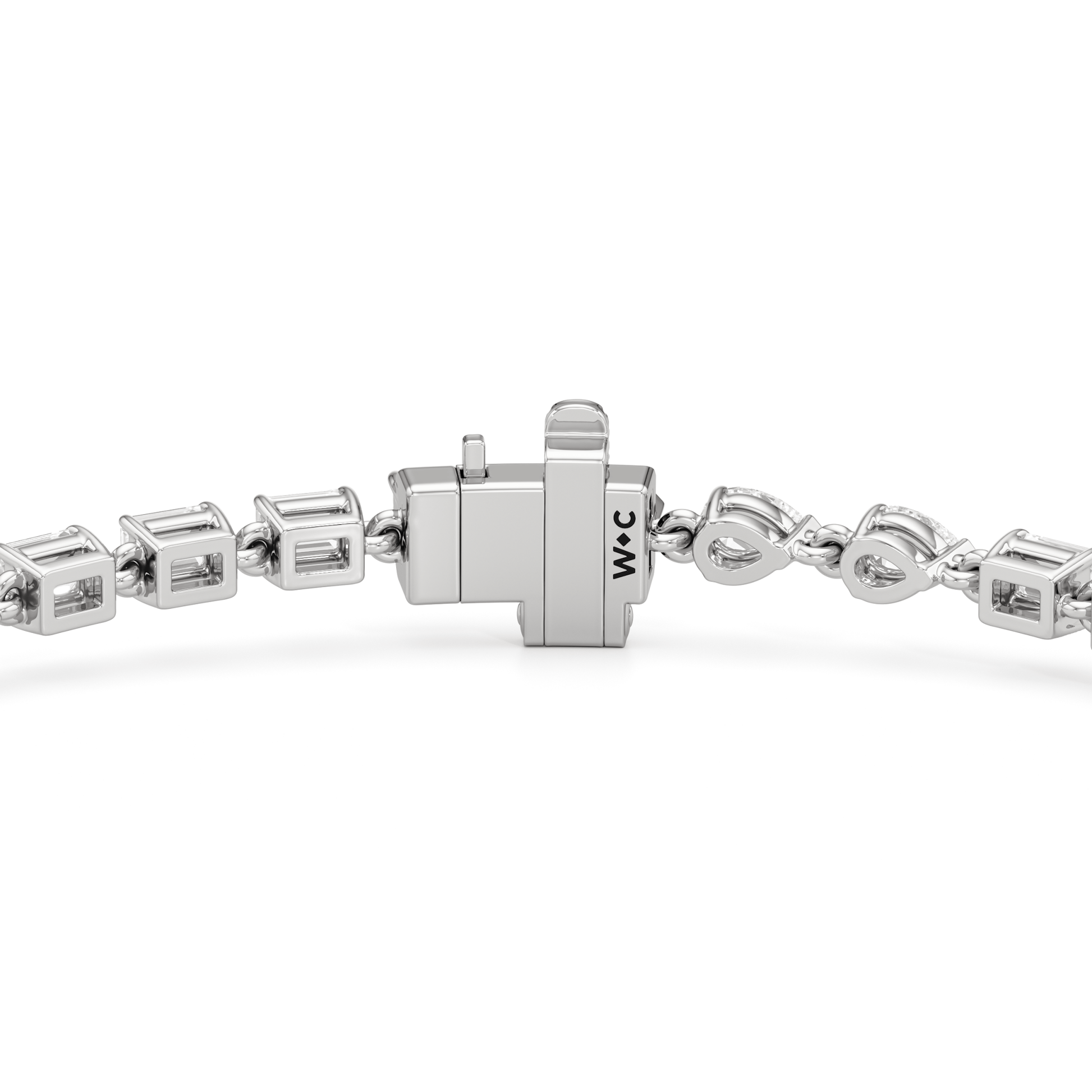 Sequenced Pear and Emerald Tennis Bracelet - Lotus Diamond