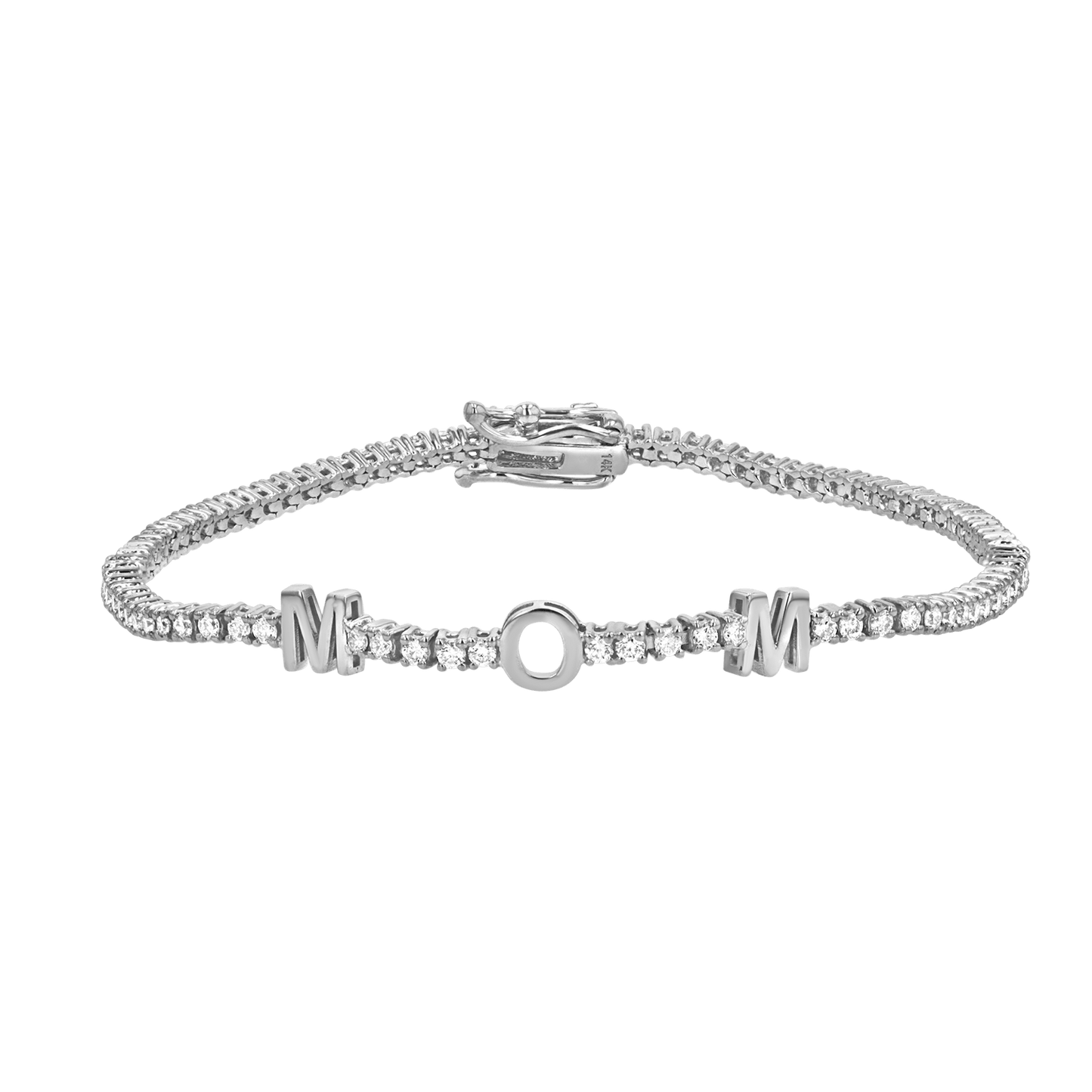 Signature Diamond Letter Tennis Bracelet - Lotus Diamond