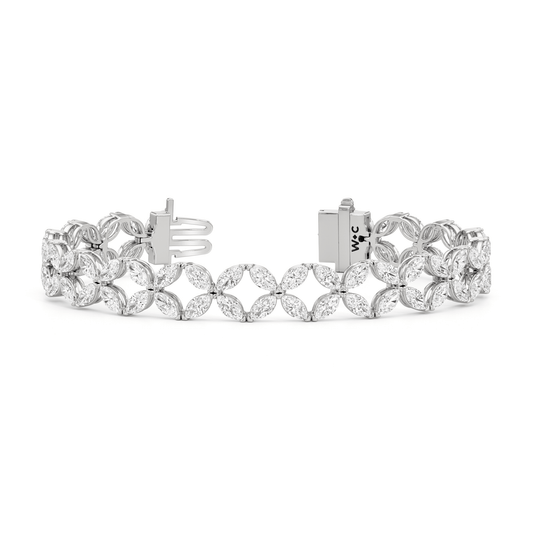 Signature Tennis Bracelet - Lotus Diamond