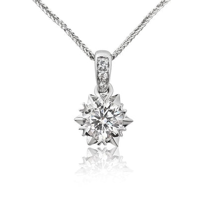 Snowflake diamond Pendant - Lotus Diamond