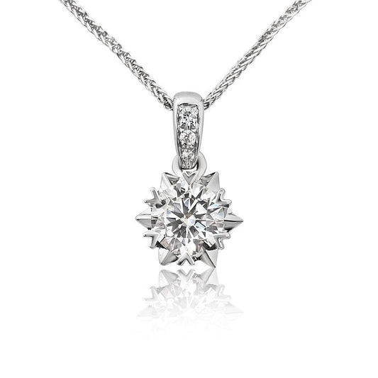 Snowflake diamond Pendant - Lotus Diamond