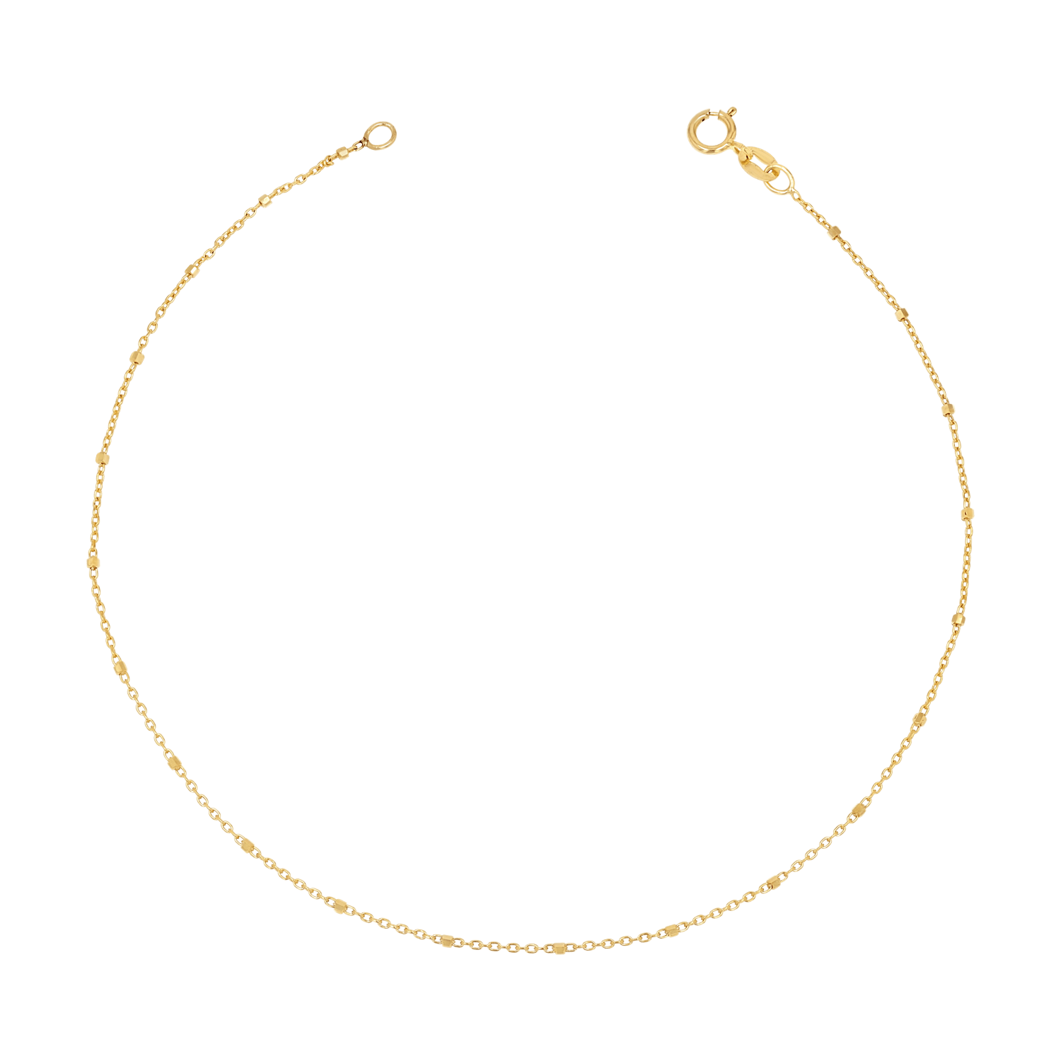 Sparkle Chain Anklet - Lotus Diamond