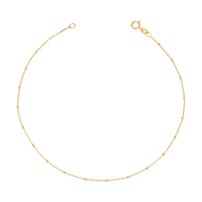 Sparkle Chain Anklet - Lotus Diamond