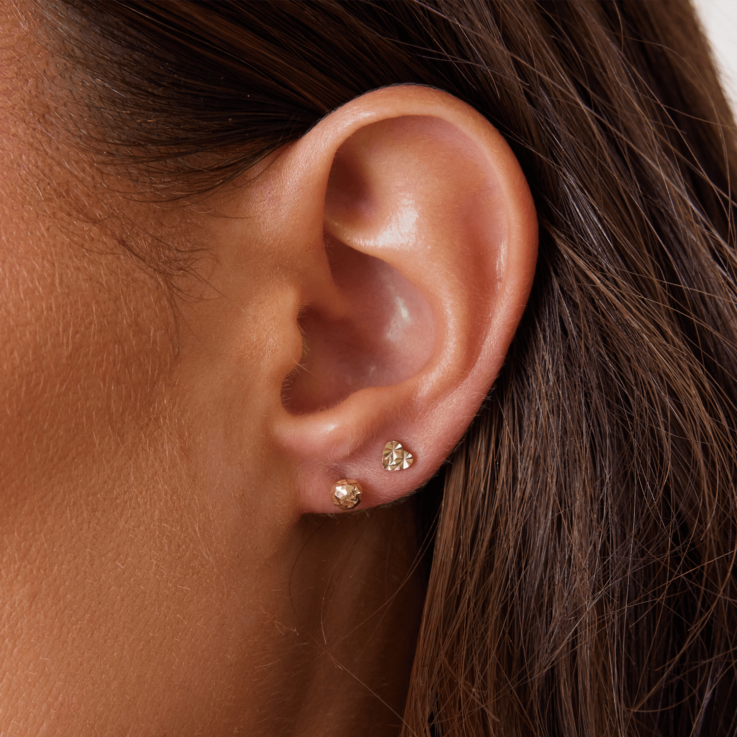 Sparkle Orb Ball Studs - Lotus Diamond