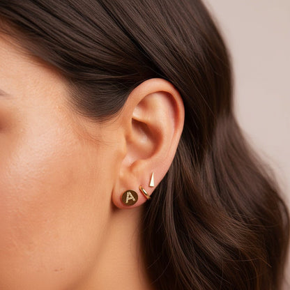 Spike Stud Earrings - Lotus Diamond