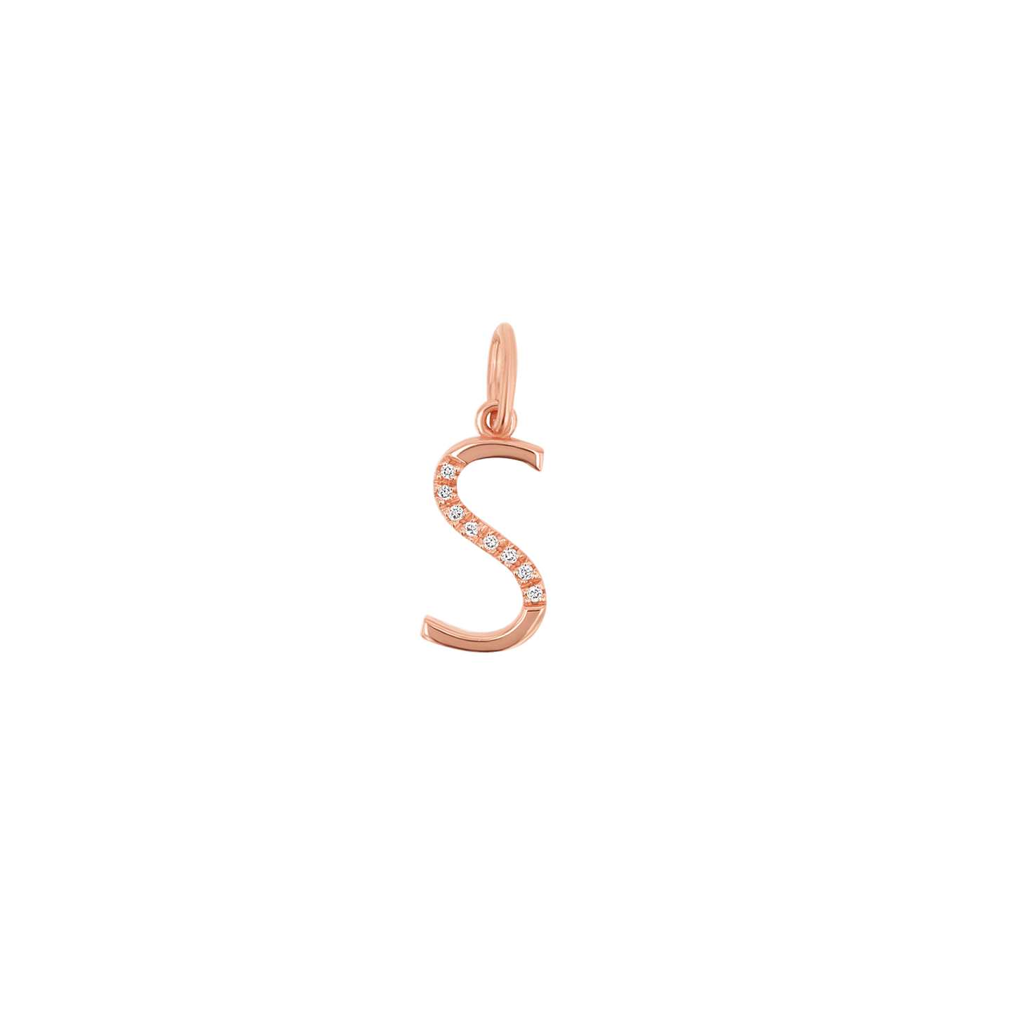 Sprinkle Diamond Initial Charm - Lotus Diamond
