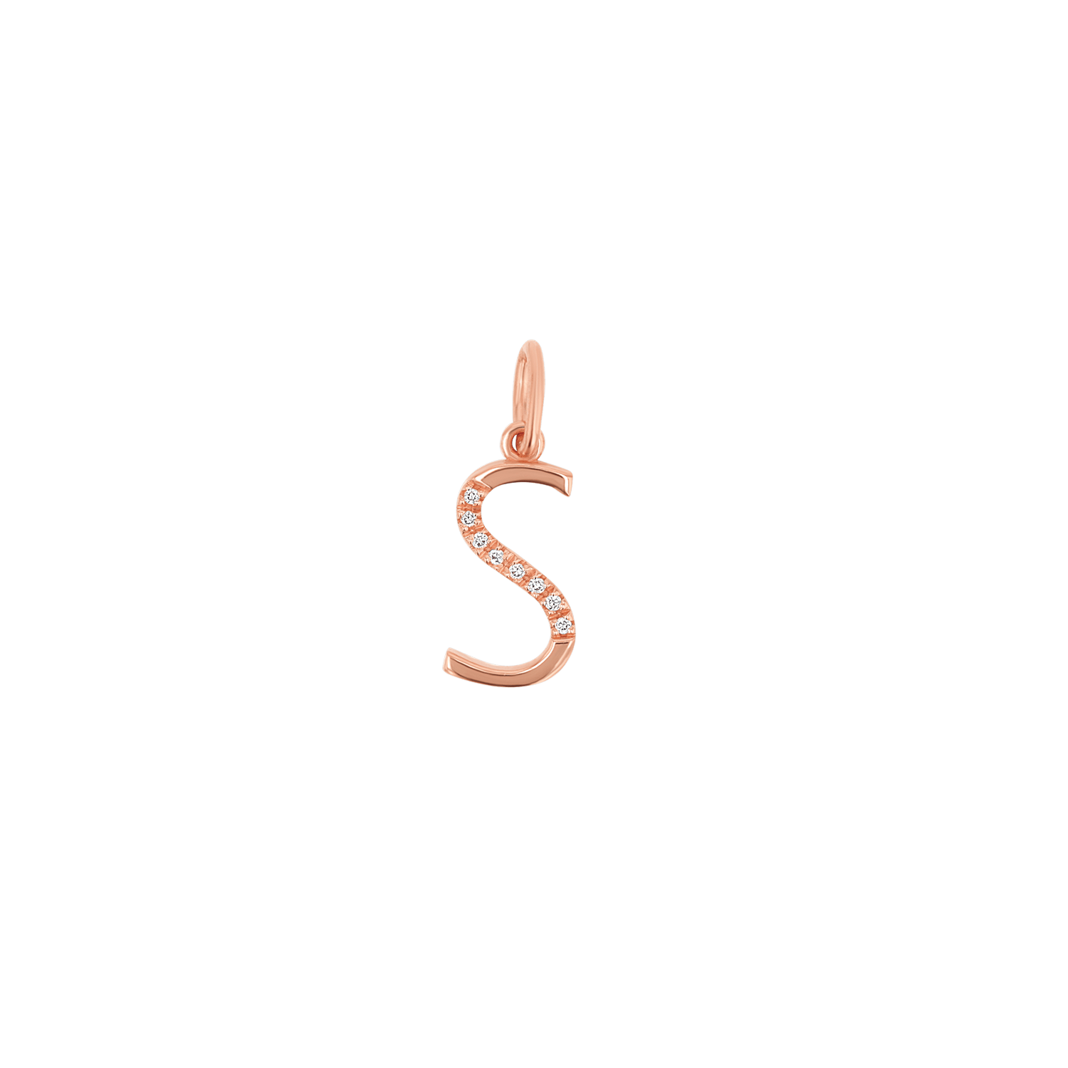 Sprinkle Diamond Initial Charm - Lotus Diamond