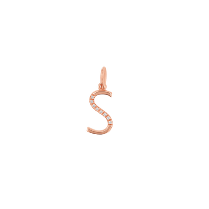 Sprinkle Diamond Initial Charm - Lotus Diamond