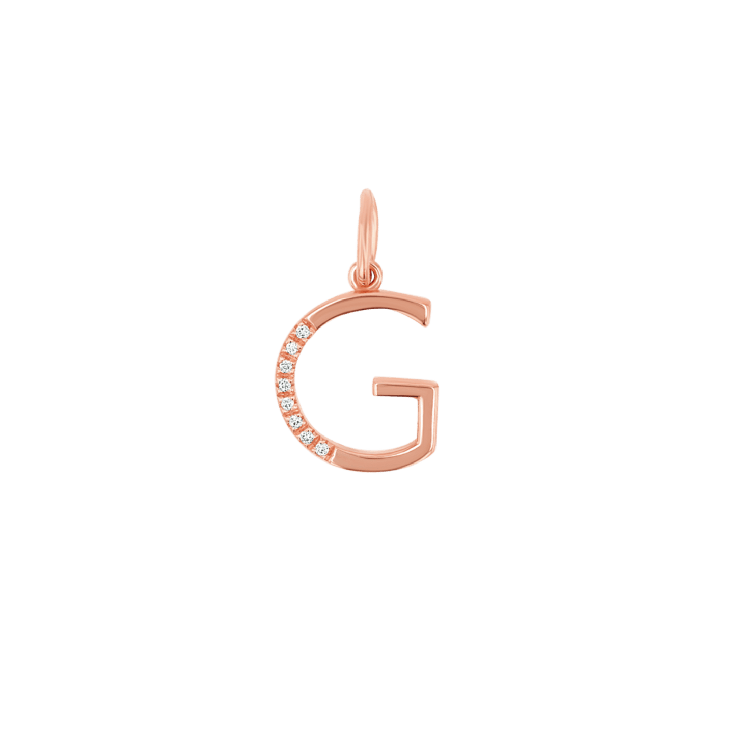 Sprinkle Diamond Initial Charm - Lotus Diamond
