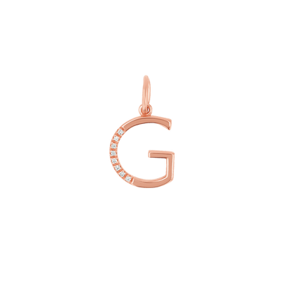 Sprinkle Diamond Initial Charm - Lotus Diamond