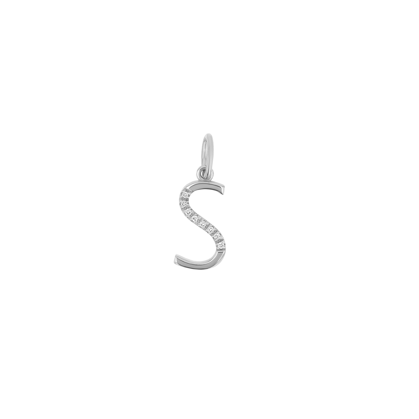 Sprinkle Diamond Initial Charm - Lotus Diamond