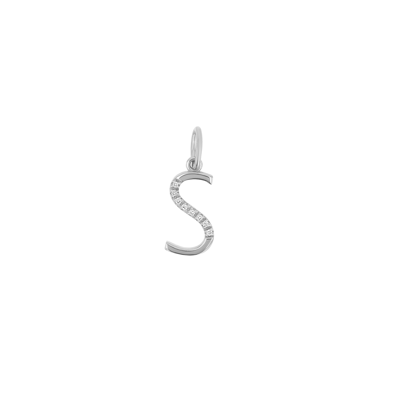 Sprinkle Diamond Initial Charm - Lotus Diamond
