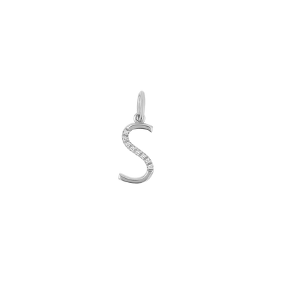 Sprinkle Diamond Initial Charm - Lotus Diamond