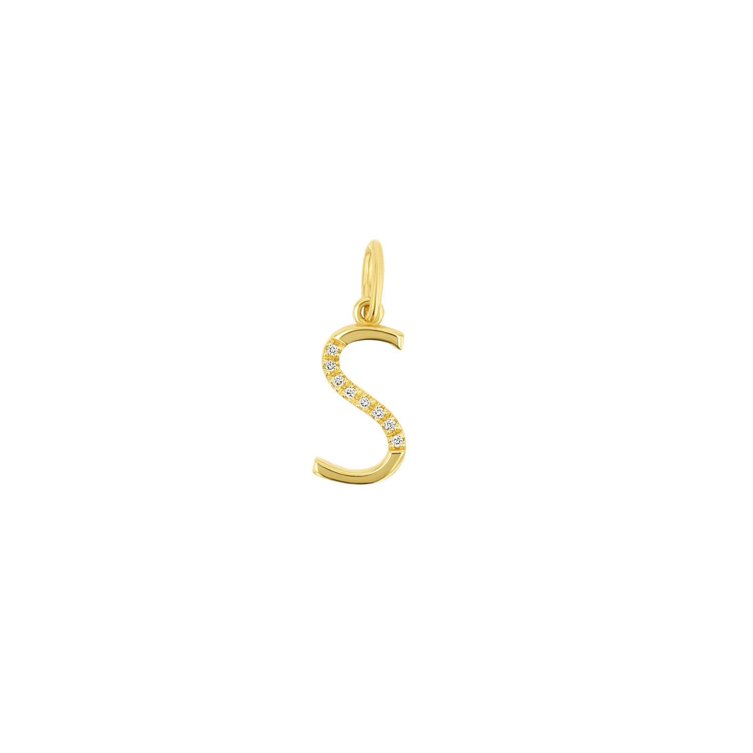 Sprinkle Diamond Initial Charm - Lotus Diamond
