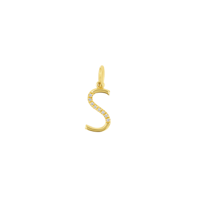 Sprinkle Diamond Initial Charm - Lotus Diamond