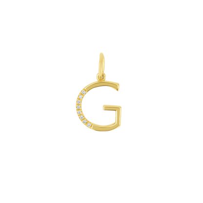 Sprinkle Diamond Initial Charm - Lotus Diamond