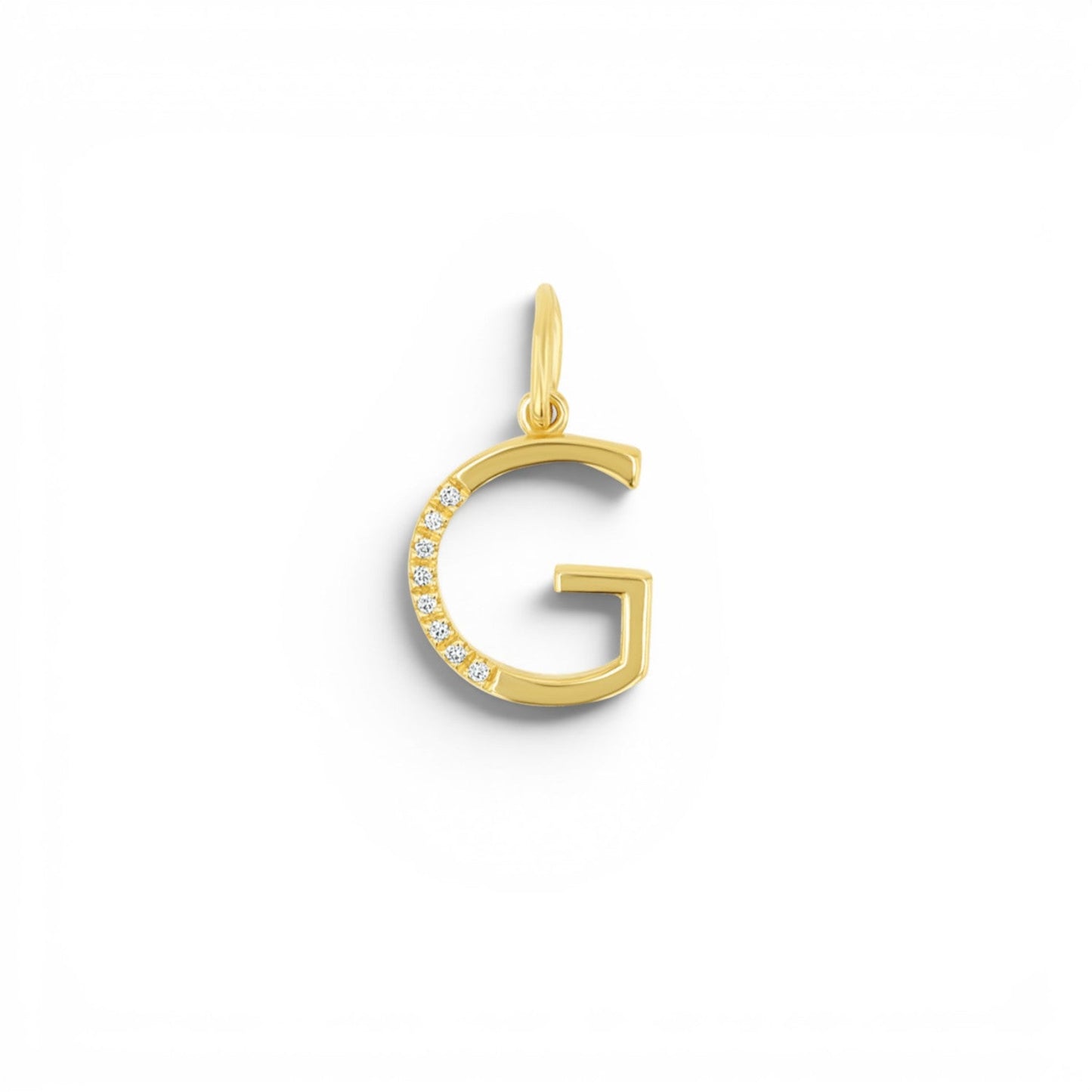 Sprinkle Diamond Initial Charm - Lotus Diamond