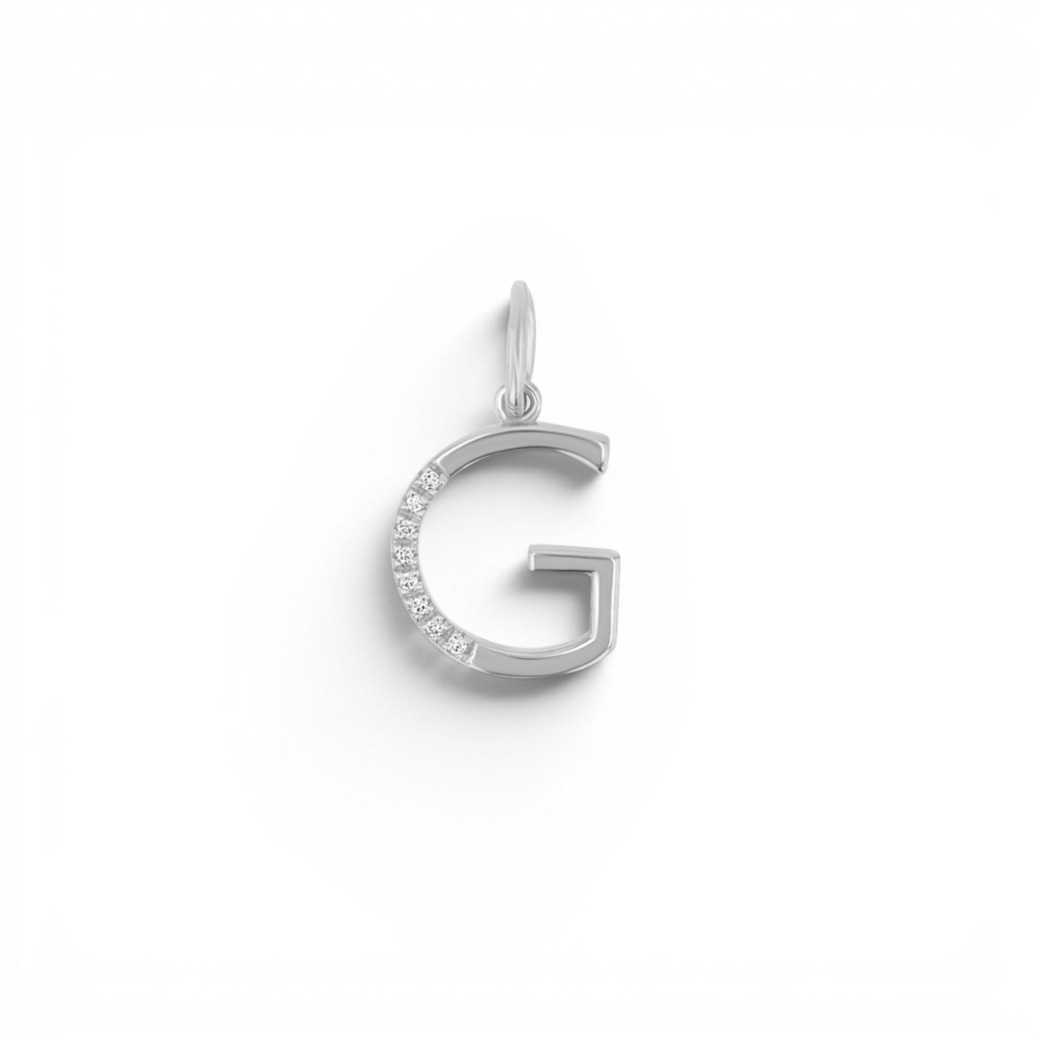 Sprinkle Diamond Initial Charm - Lotus Diamond