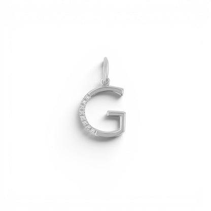 Sprinkle Diamond Initial Charm - Lotus Diamond