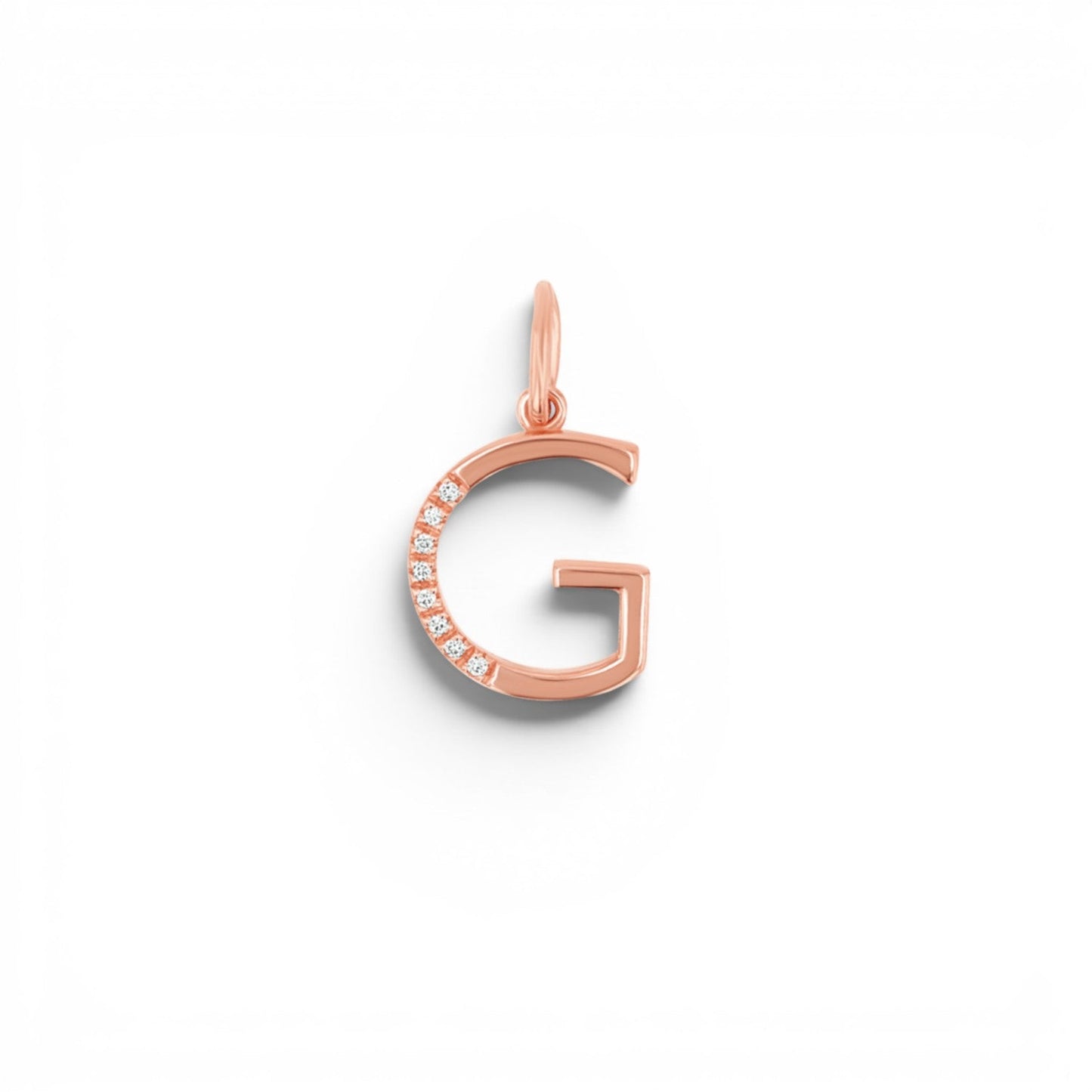 Sprinkle Diamond Initial Charm - Lotus Diamond
