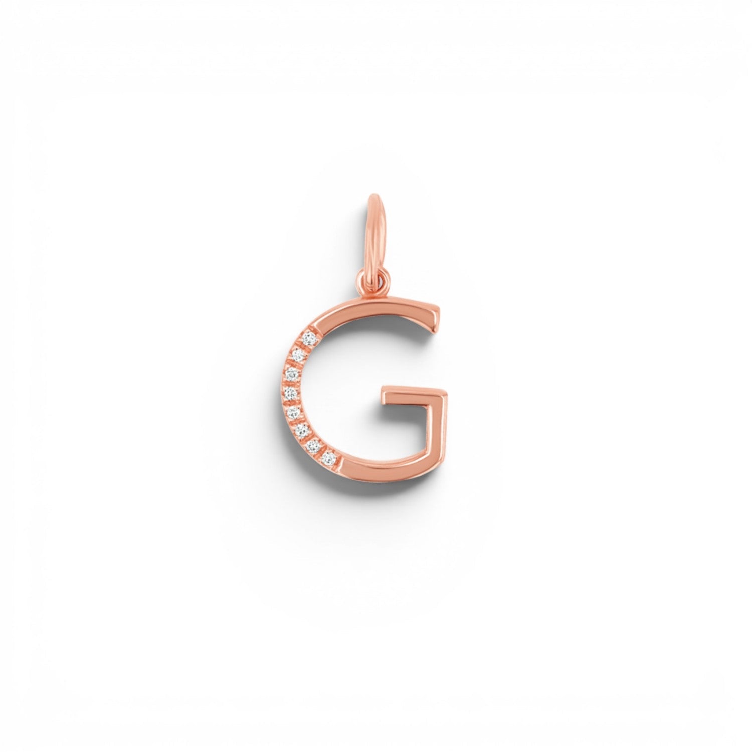 Sprinkle Diamond Initial Charm - Lotus Diamond