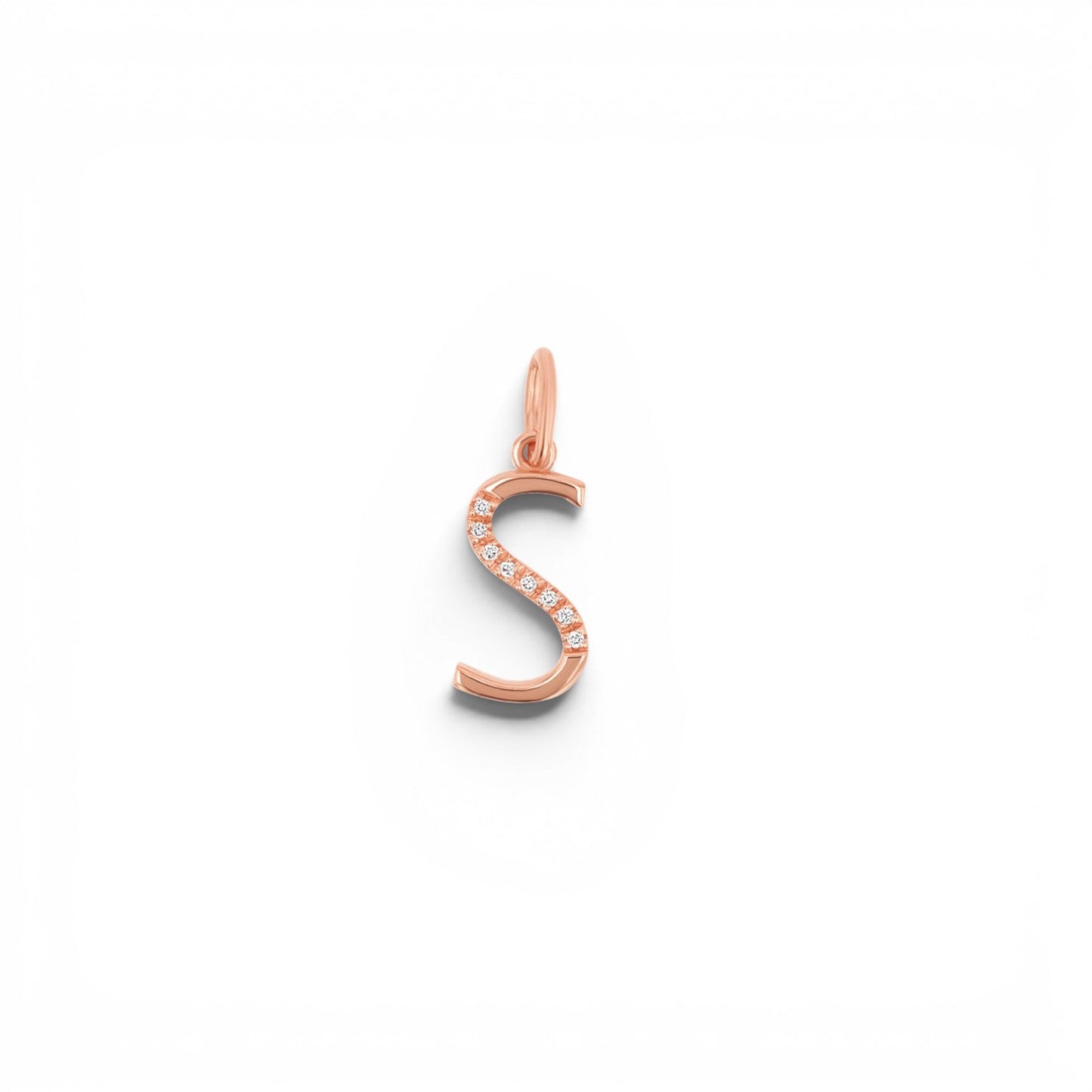 Sprinkle Diamond Initial Charm - Lotus Diamond