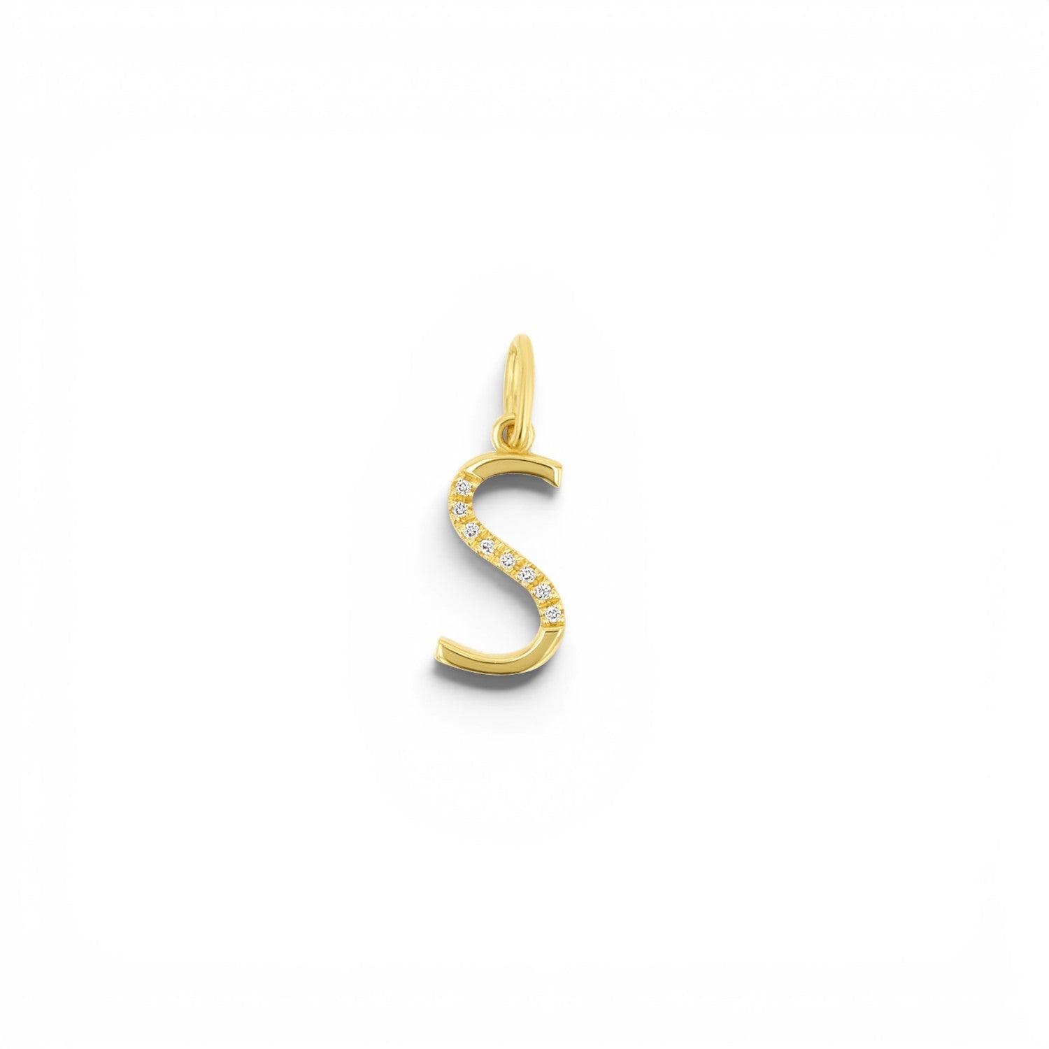 Sprinkle Diamond Initial Charm - Lotus Diamond