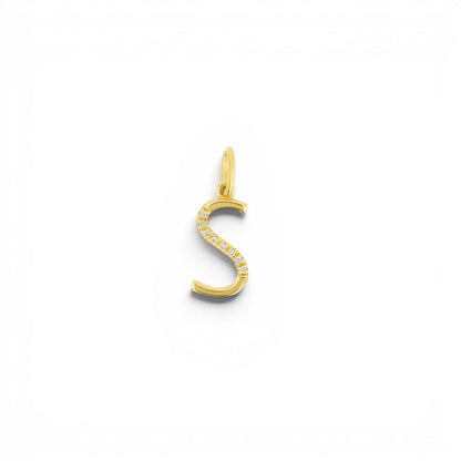 Sprinkle Diamond Initial Charm - Lotus Diamond