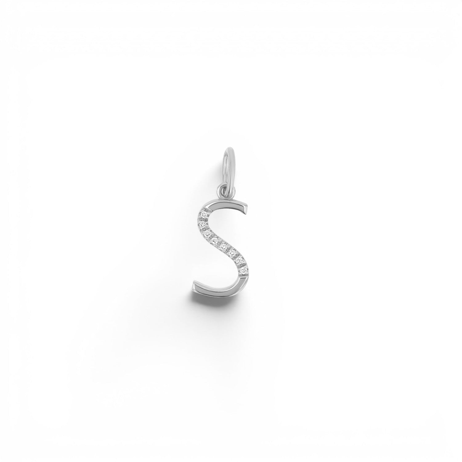 Sprinkle Diamond Initial Charm - Lotus Diamond