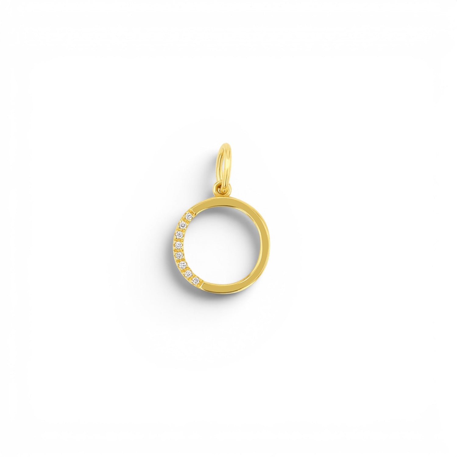 Sprinkle Diamond Initial Charm - Lotus Diamond