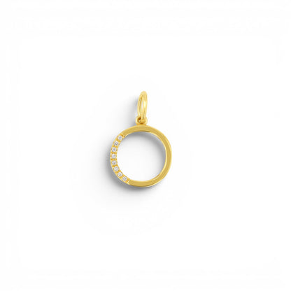 Sprinkle Diamond Initial Charm - Lotus Diamond